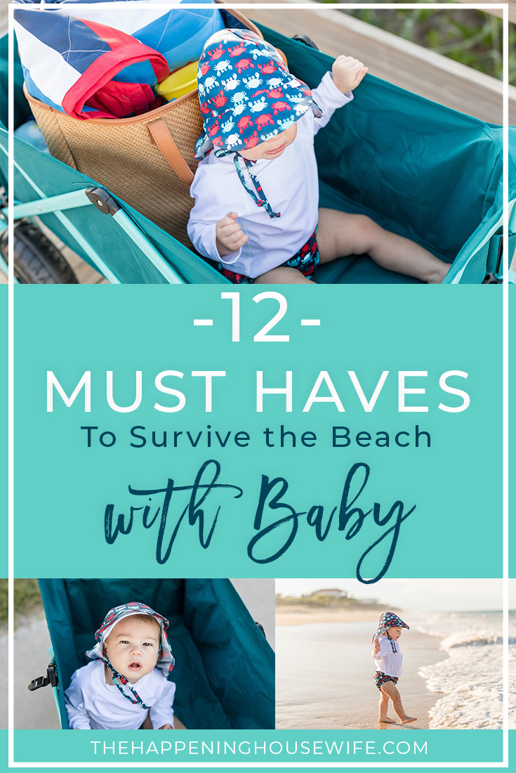 12 Must Haves to pack for baby at the beach! Beach essentials for baby