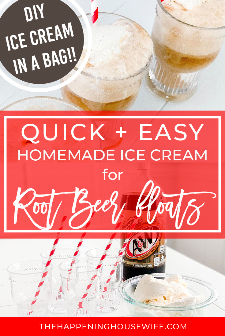 Homemade Ice Cream Root Beer Floats diy ice cream in a bag how to make your own ice cream how to make ice cream in a ziploc bag.jpg