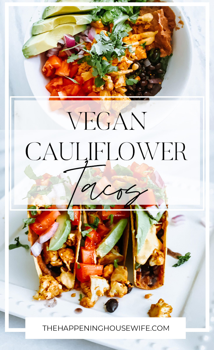 Vegan Cauliflower Taco Recipe!! Easy Vegan Dinners Vegan Recipes